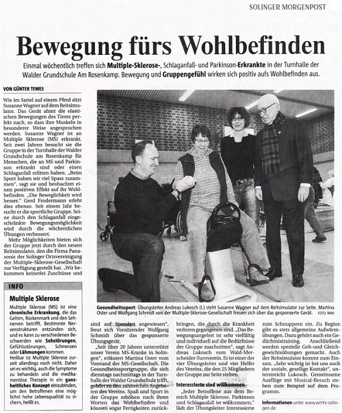 Solinger Morgenpost - Gnter Tewes - Januar 2009